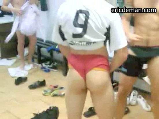 Hot Sexy Sportsmen Fooling Around Naked In The Locker Room Rough