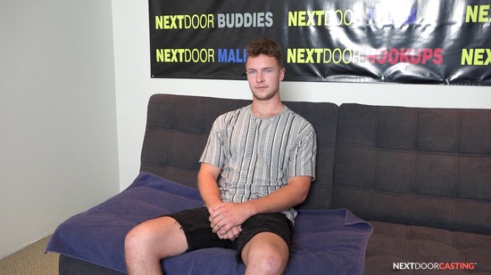 550px x 309px - Handsome Adorable Guy Elijah Wanks His Big Uncut Cock On The Casting Couch  - Rough Straight Men